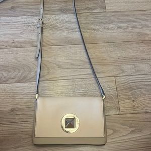 Cream crossbody purse